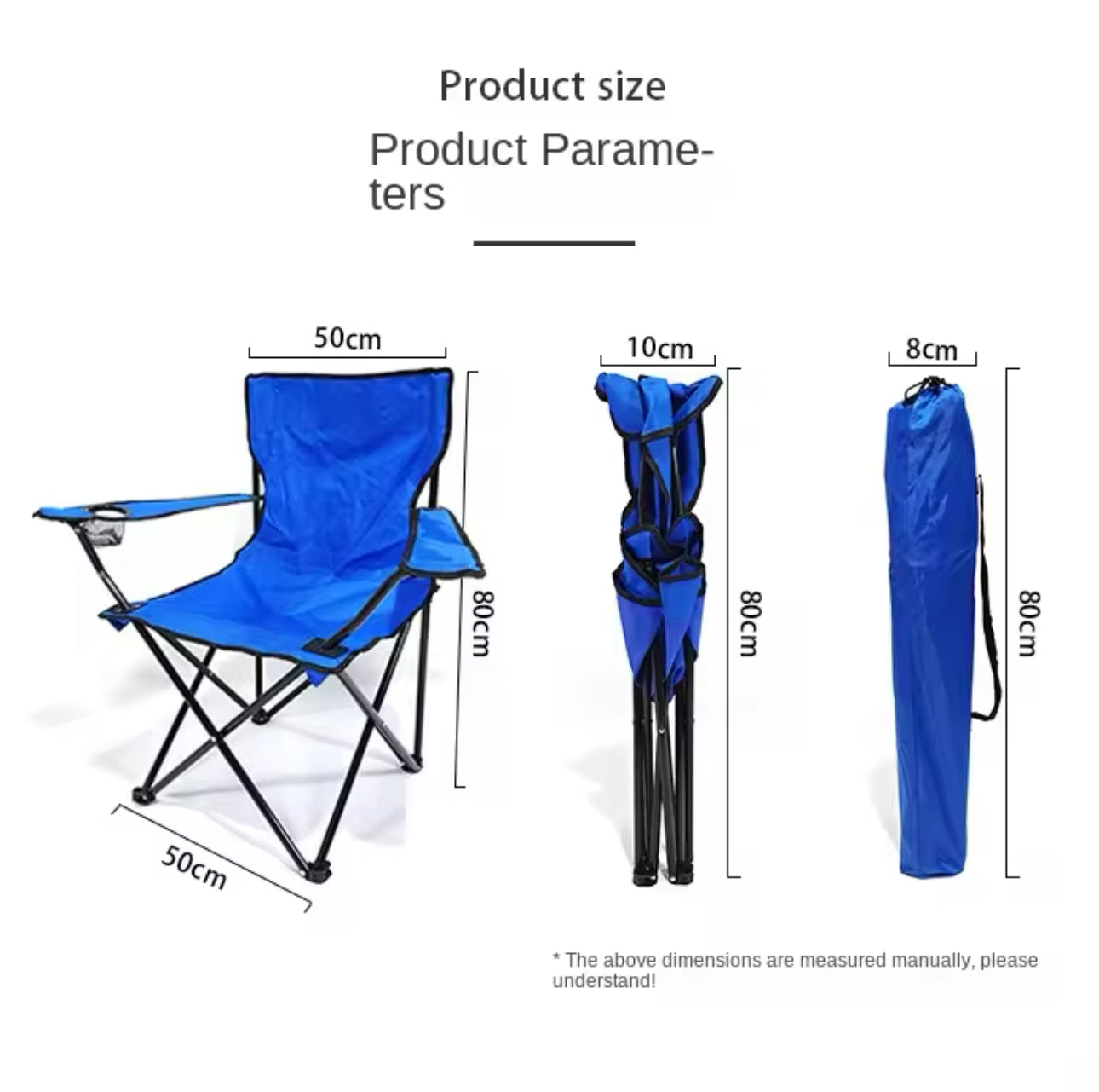 Silla Plegable Con Porta Vasos